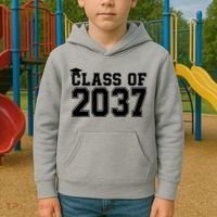 Class Of 2037 Graduation Kids Hoodie thumb 2