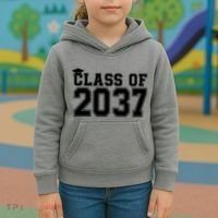 Class Of 2037 Graduation Kids Hoodie thumb 3
