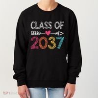 Class Of 2037 Kindergarten Pre K Grow With Me Graduation Women's Sweatshirt thumb 0