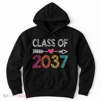 Class Of 2037 Kindergarten Pre K Grow With Me Graduation Hoodie thumb 0