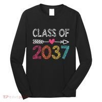 Class Of 2037 Kindergarten Pre K Grow With Me Graduation Long Sleeve Shirt thumb 0