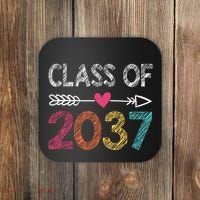 Class Of 2037 Kindergarten Pre K Grow With Me Graduation Coaster thumb 0