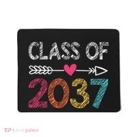 Class Of 2037 Kindergarten Pre K Grow With Me Graduation Mousepad thumb 0