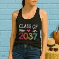 Class Of 2037 Kindergarten Pre K Grow With Me Graduation Women's Tank Top thumb 2