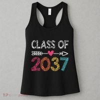 Class Of 2037 Kindergarten Pre K Grow With Me Graduation Women's Tank Top thumb 3
