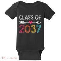 Class Of 2037 Kindergarten Pre K Grow With Me Graduation Baby Bodysuit thumb 0
