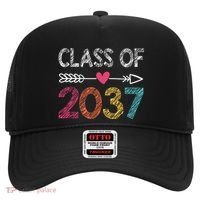 Class Of 2037 Kindergarten Pre K Grow With Me Graduation Hat thumb 0