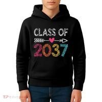 Class Of 2037 Kindergarten Pre K Grow With Me Graduation Kids Hoodie thumb 4