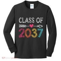 Class Of 2037 Kindergarten Pre K Grow With Me Graduation Kids Long Sleeve Shirt thumb 0