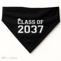 Class Of 2037 Pre K Grow With Me Graduation USA-Made Doggie Bandana thumb 0