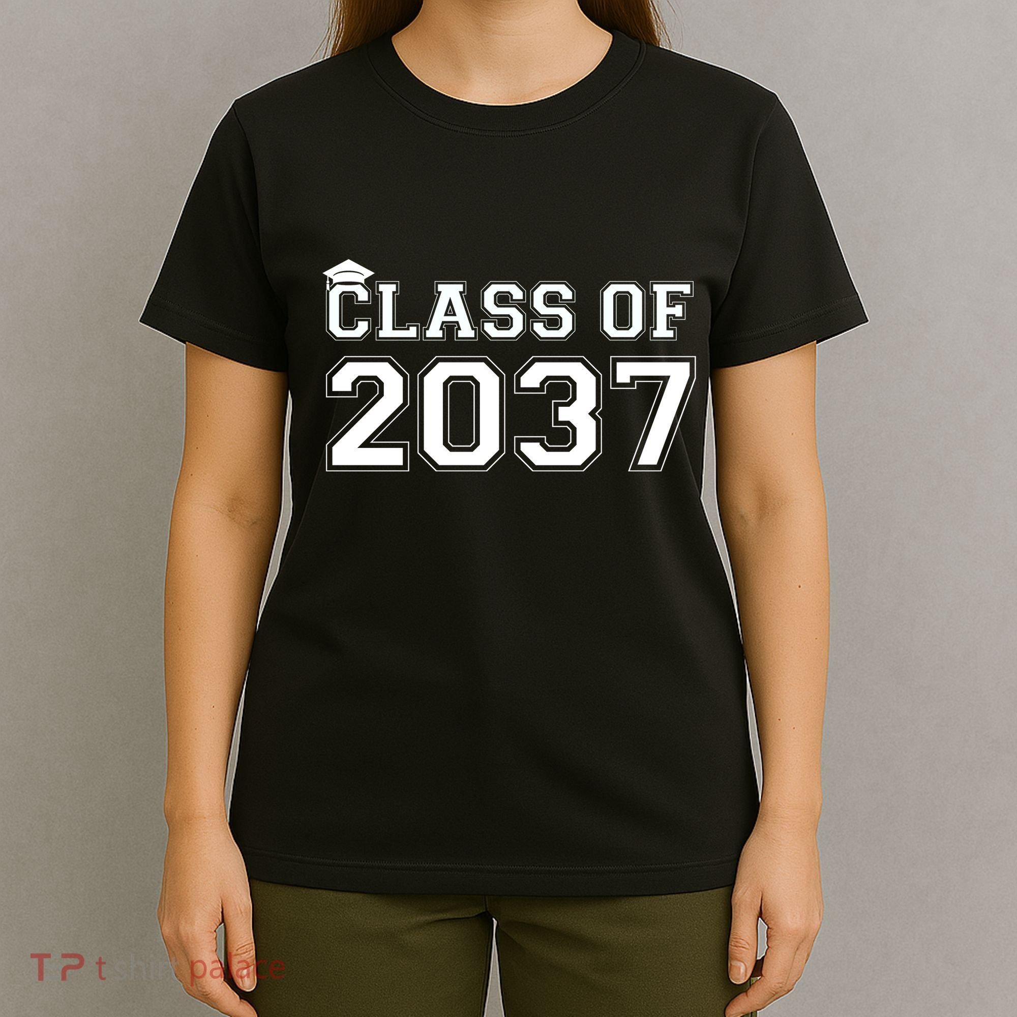Class Of 2037 Pre K Grow With Me Graduation T-Shirt