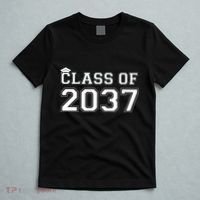Class Of 2037 Pre K Grow With Me Graduation T-Shirt thumb 5