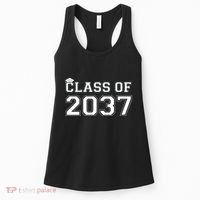 Class Of 2037 Pre K Grow With Me Graduation Women's Tank Top thumb 0