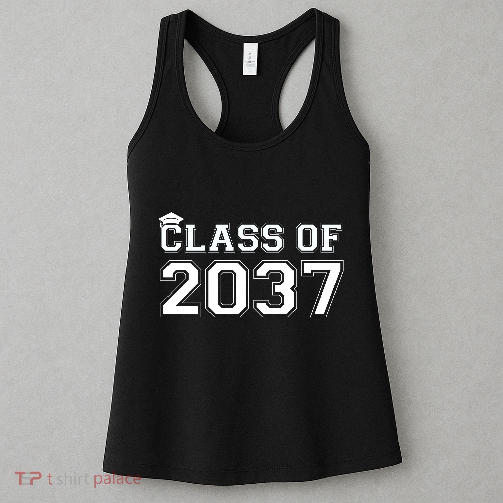 Class Of 2037 Pre K Grow With Me Graduation Women's Tank Top