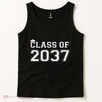 Class Of 2037 Pre K Grow With Me Graduation Tank Top thumb 2