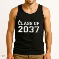 Class Of 2037 Pre K Grow With Me Graduation Tank Top thumb 3