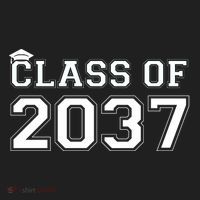 Class Of 2037 Pre K Grow With Me Graduation Golf Towel thumb 3