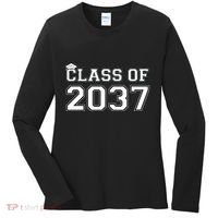 Class Of 2037 Pre K Grow With Me Graduation Women's Long Sleeve Shirt thumb 0