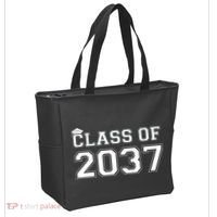 Class Of 2037 Pre K Grow With Me Graduation Tote Bag thumb 2
