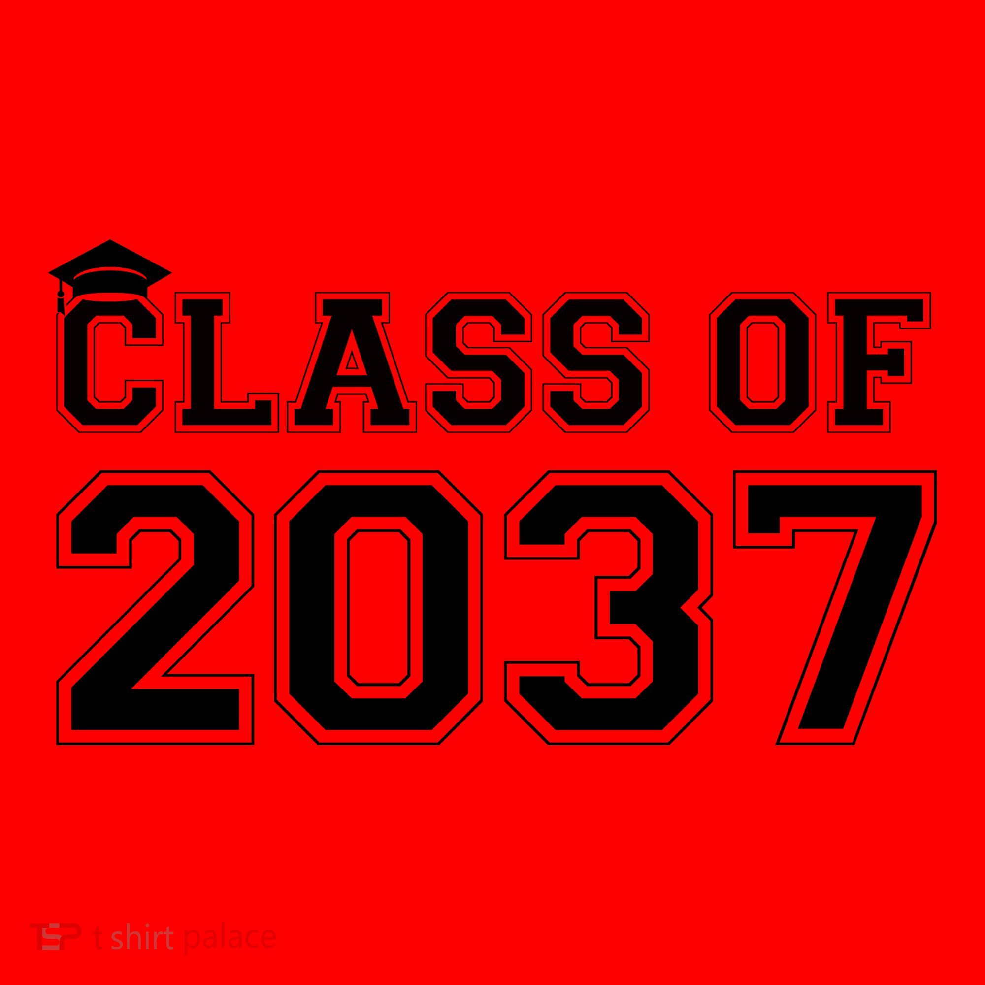 Class Of 2037 Pre K Grow With Me Graduation Santa Hat