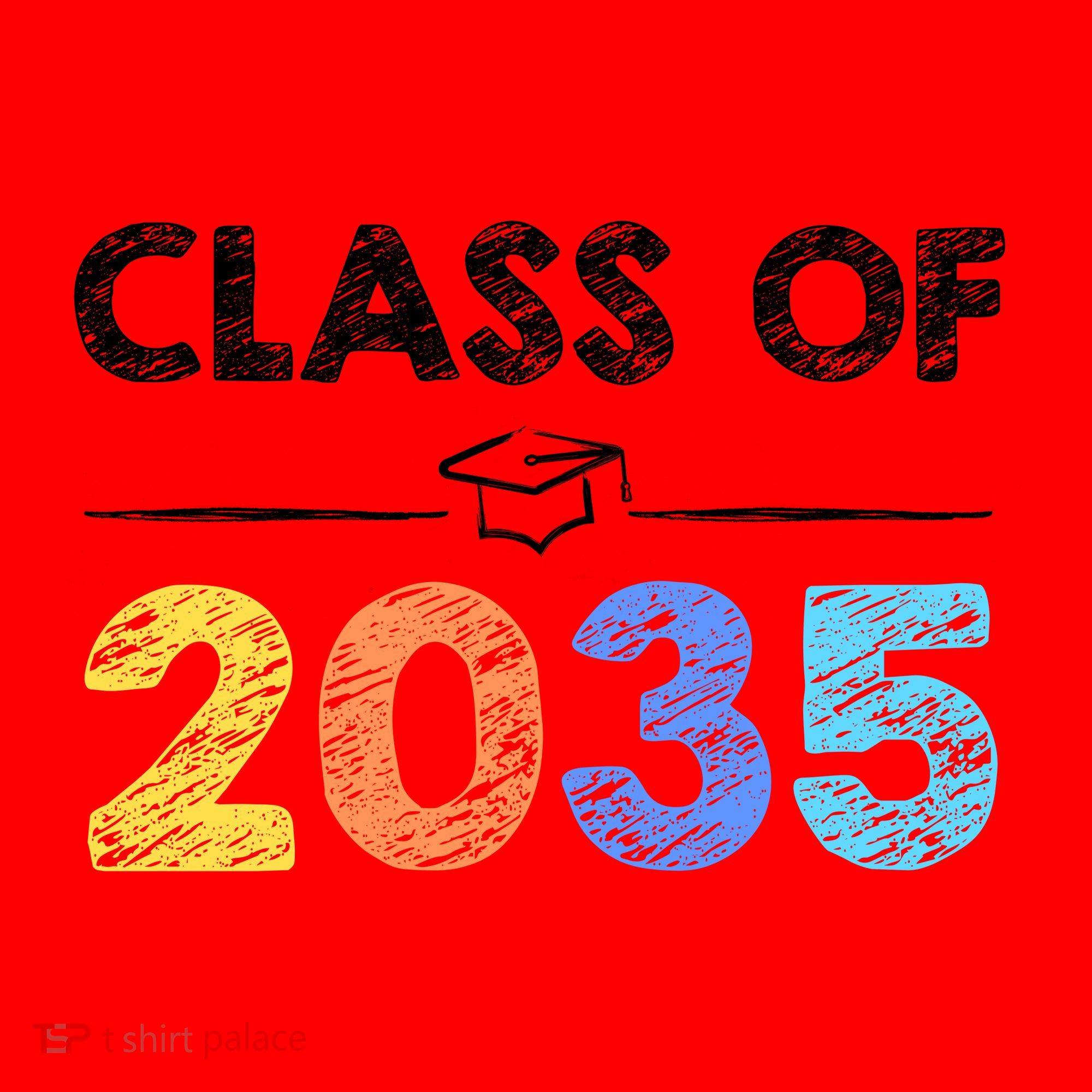 Class Of 2035 Future Graduate Santa Hat