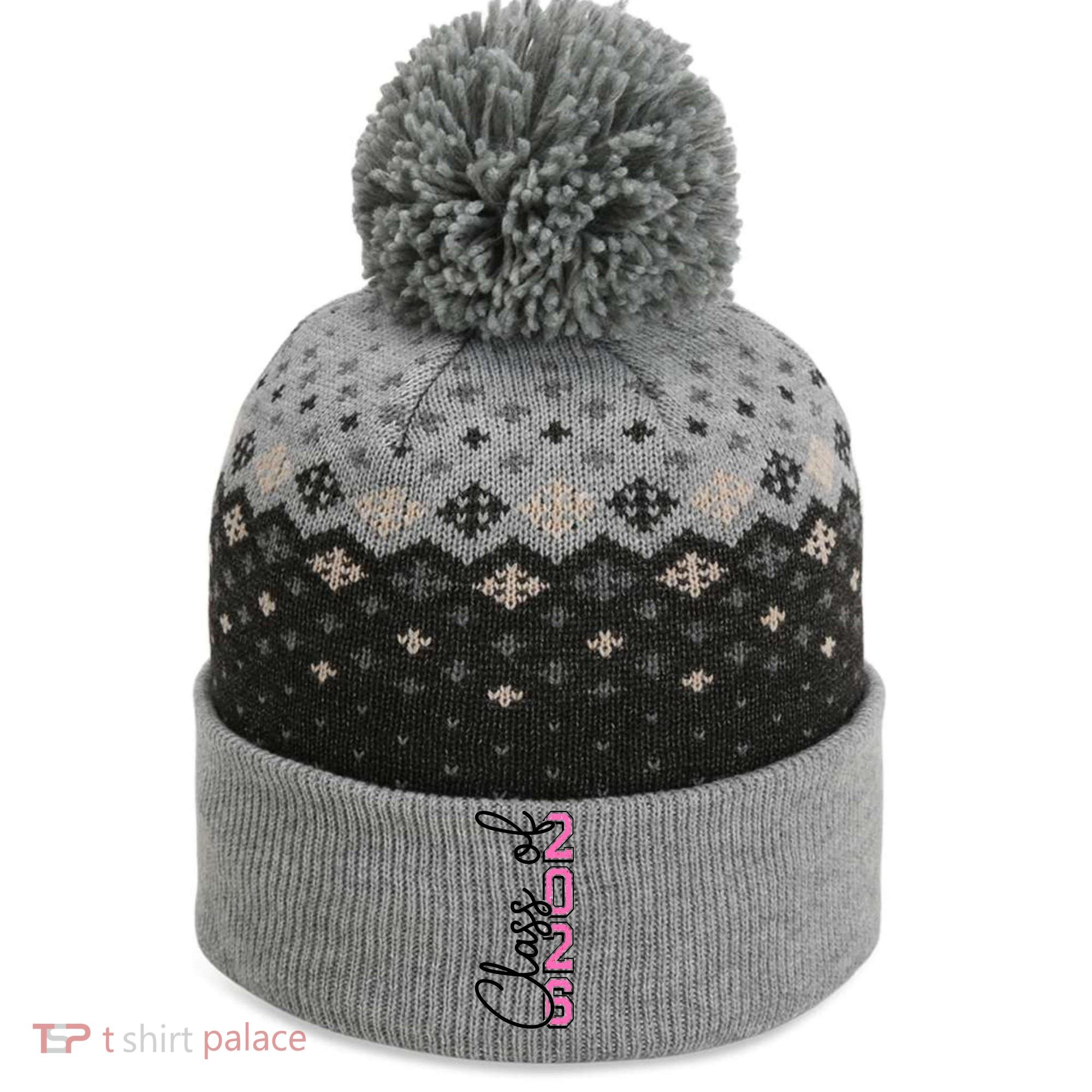Class Of 2026 Twenty 26 Senior The Baniff Cuffed Pom Beanie