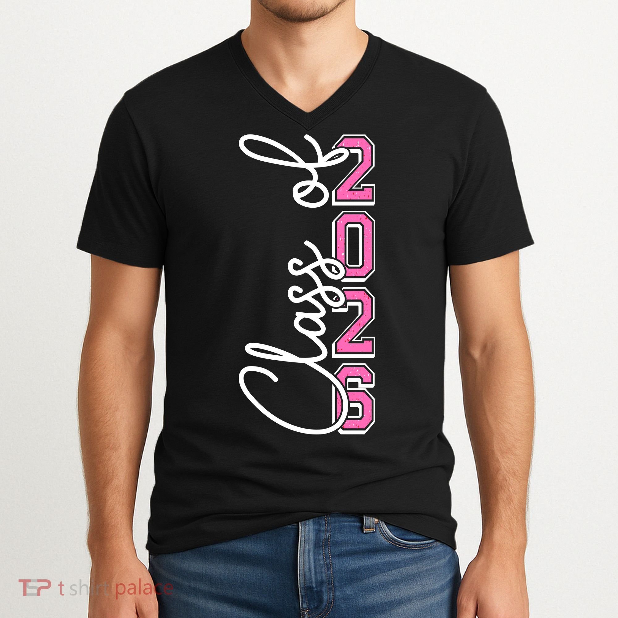 Class Of 2026 Twenty 26 Senior V-Neck T-Shirt