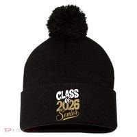 Class Of 2026 Senior Pom Pom 12in Knit Beanie thumb 0