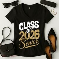 Class Of 2026 Senior Women's V-Neck T-Shirt thumb 2