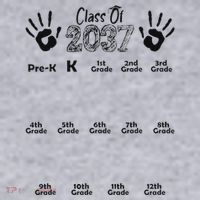 Class Of 2037 Grow With Me Prek To 12th Grade Women's Sweatshirt thumb 2