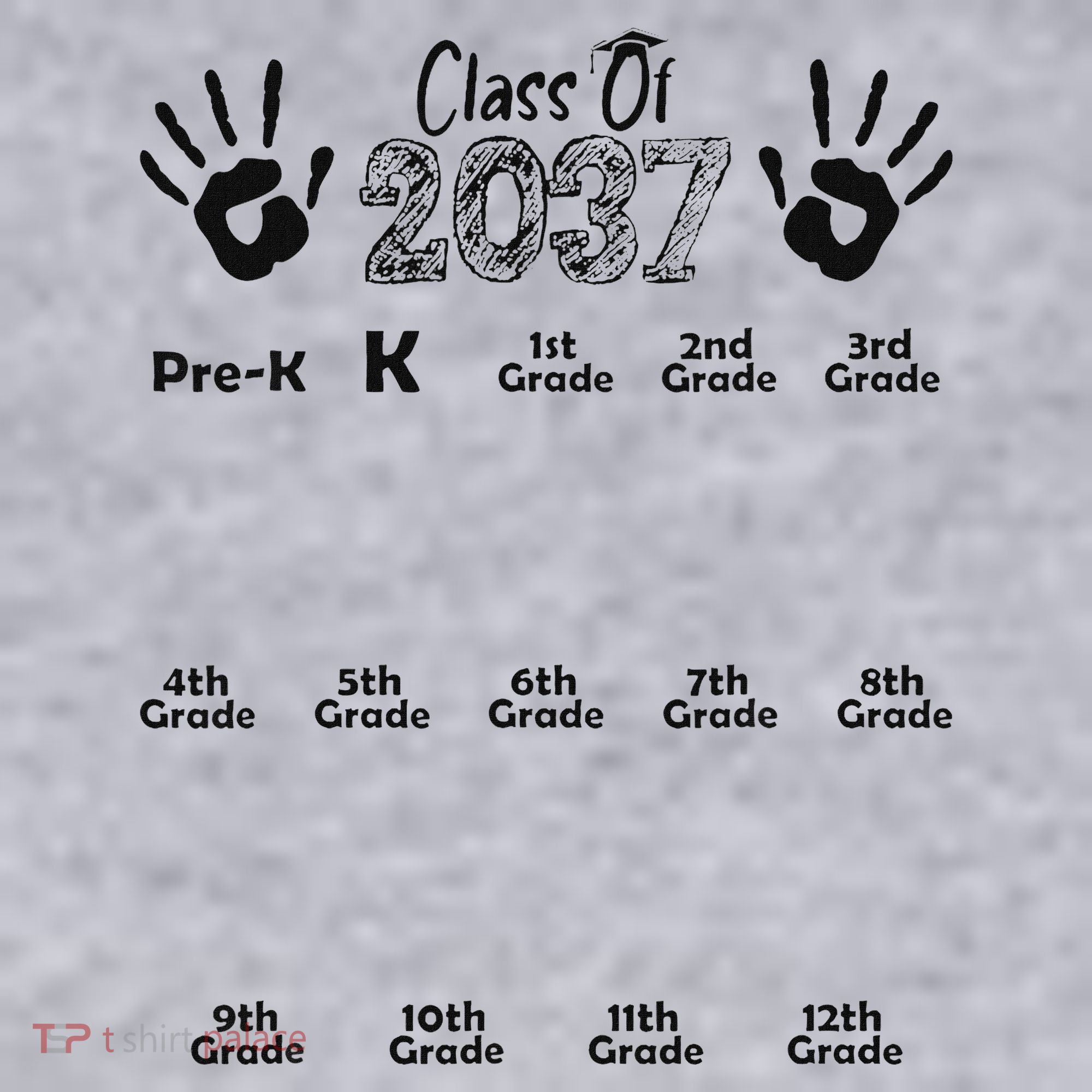 Class Of 2037 Grow With Me Prek To 12th Grade Women's Sweatshirt