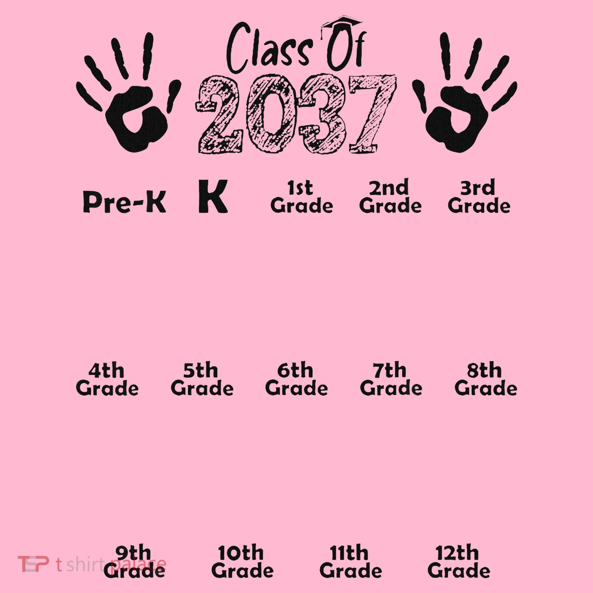 Class Of 2037 Grow With Me Prek To 12th Grade Coaster