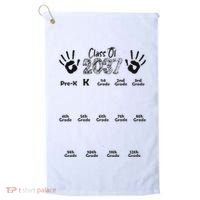 Class Of 2037 Grow With Me Prek To 12th Grade Golf Towel thumb 0
