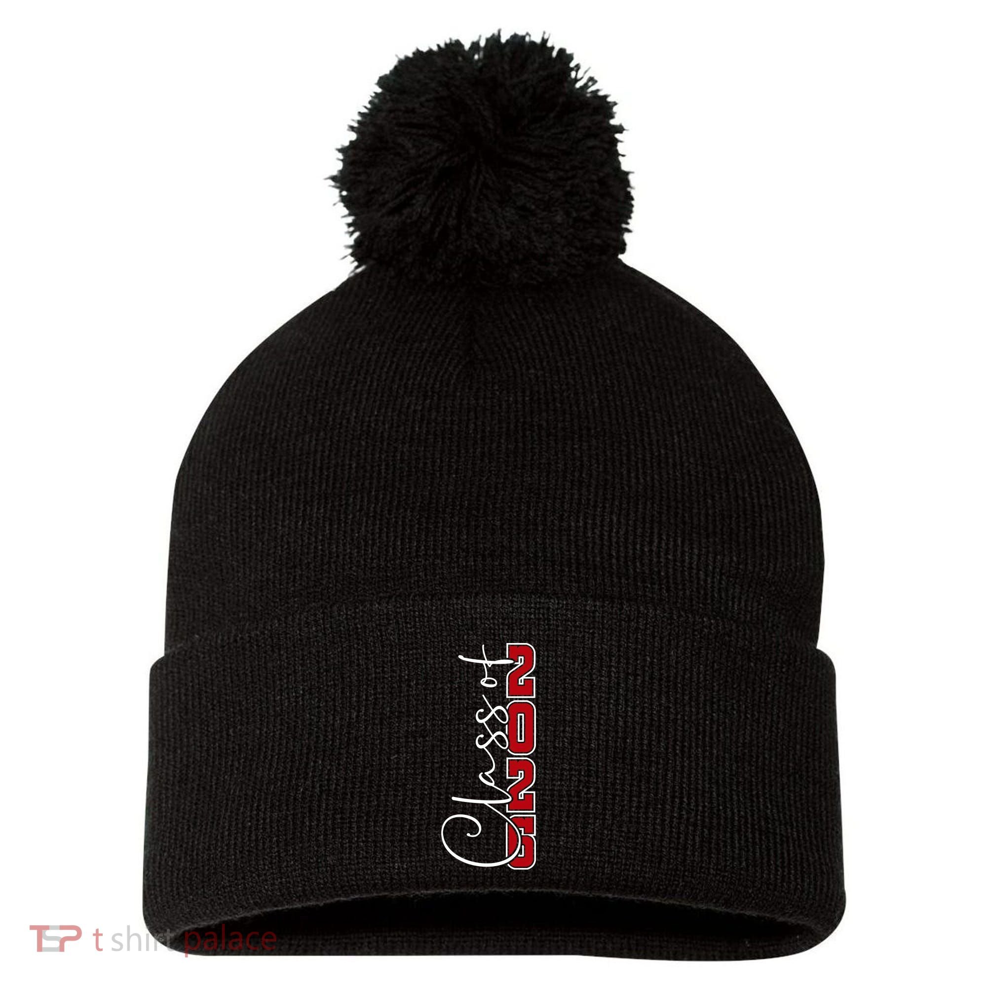 Class Of 2026 Senior 26 Graduation Gift Merch Pom Pom 12in Knit Beanie