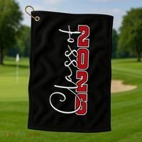 Class Of 2026 Senior 26 Graduation Gift Merch Golf Towel thumb 1