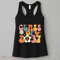 Class Of 2037 Hippie Peace Grow Me Kindergarten To Graduate Women's Tank Top thumb 3