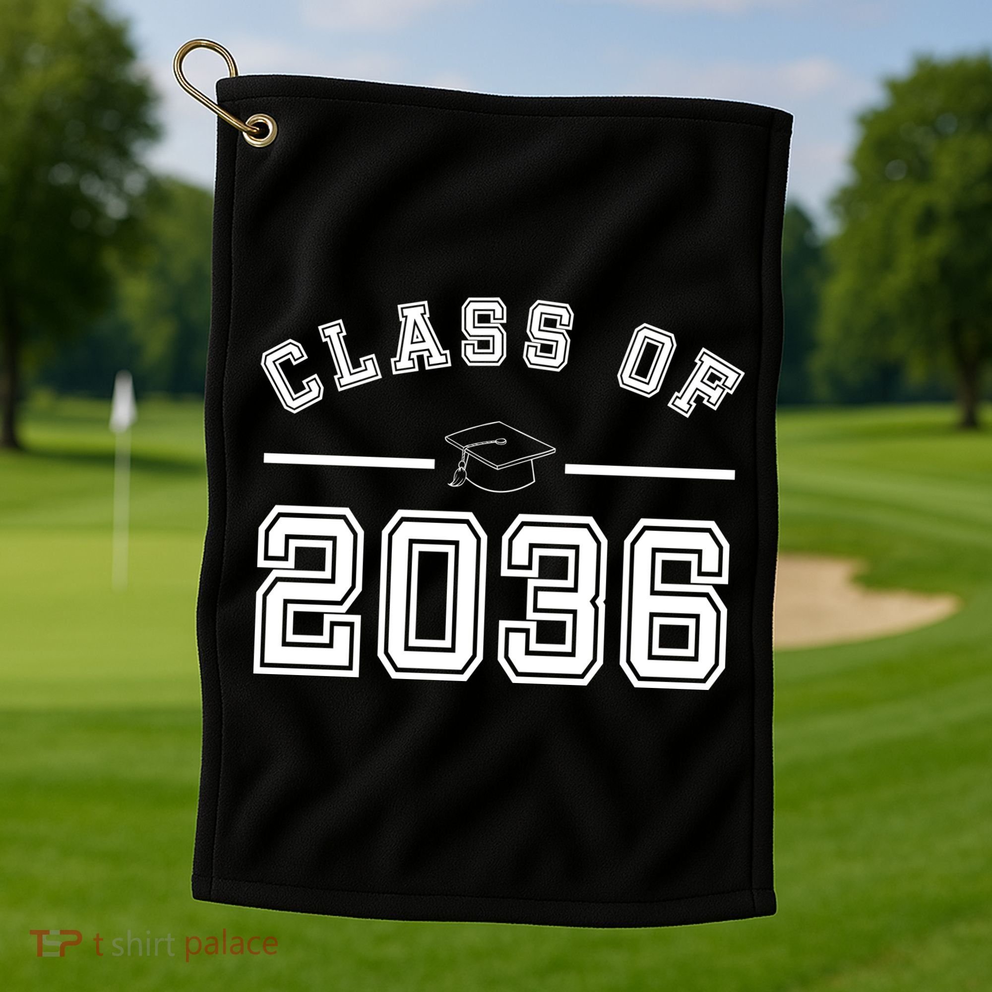 Class Of 2036 Graduation Golf Towel