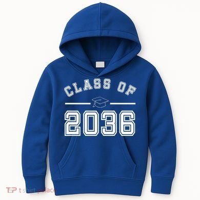 Class Of 2036 Graduation Kids Hoodie
