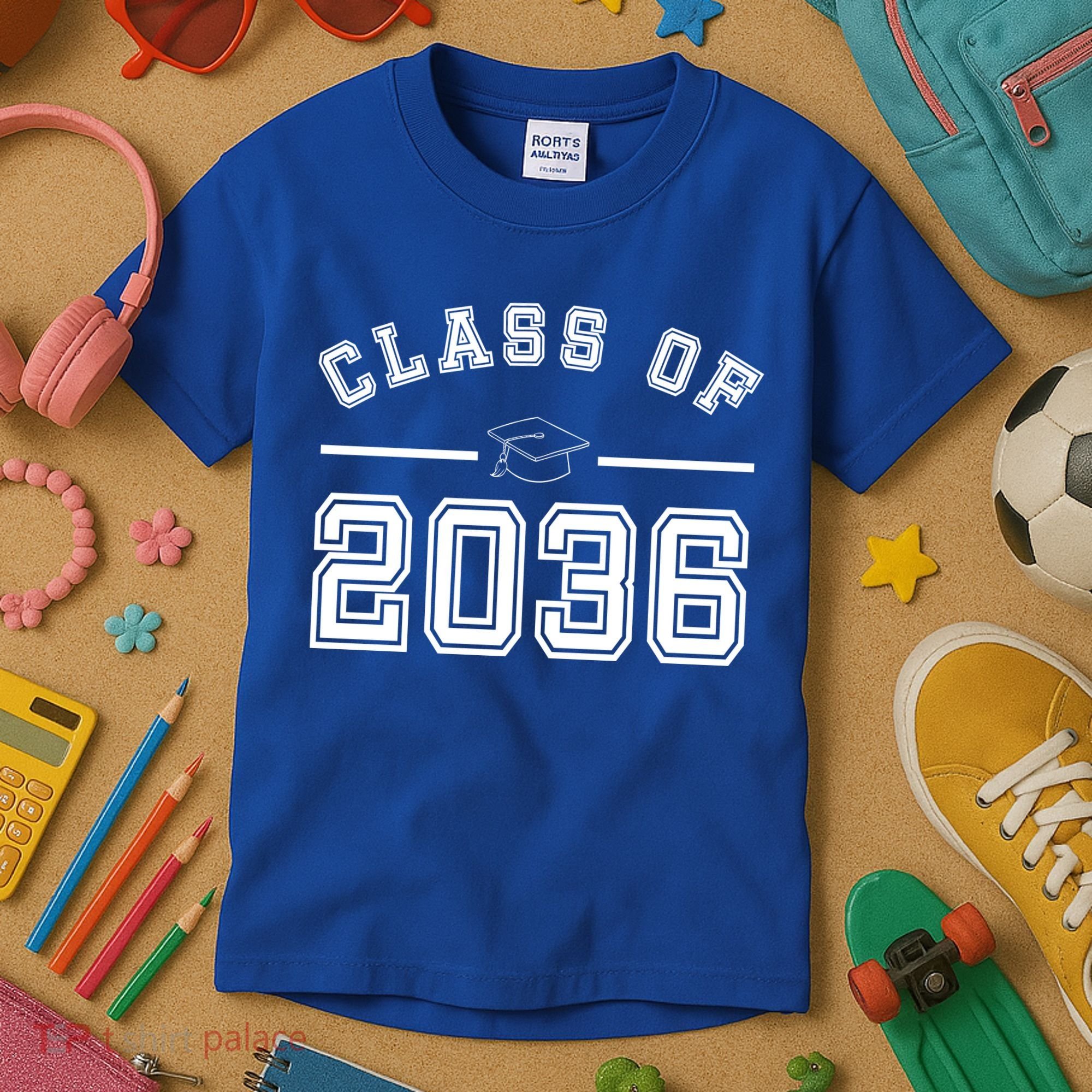 Class Of 2036 Graduation Kids T-Shirt
