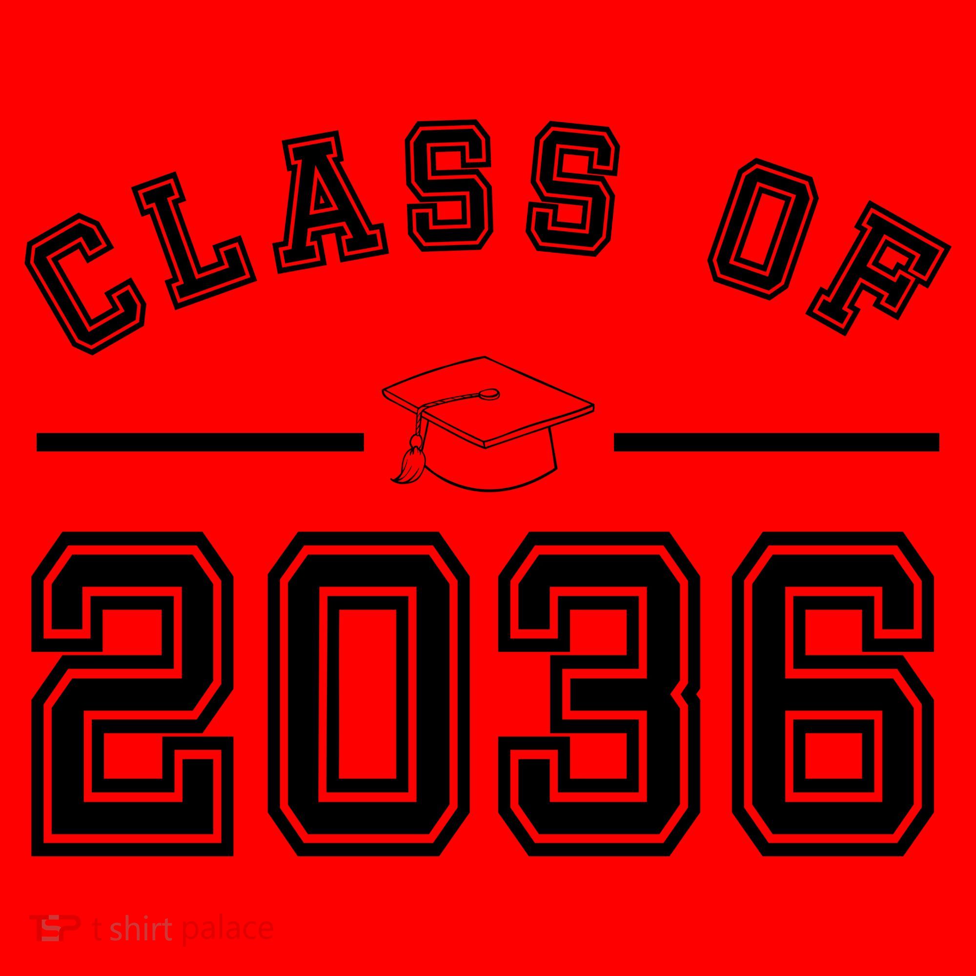 Class Of 2036 Graduation Santa Hat