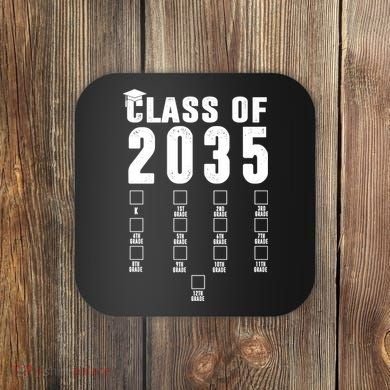 Class Of 2035 Graduation Countdown Coaster