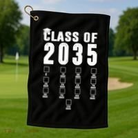 Class Of 2035 Graduation Countdown Golf Towel thumb 1
