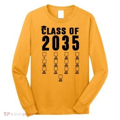 Class Of 2035 Graduation Countdown Long Sleeve Shirt
