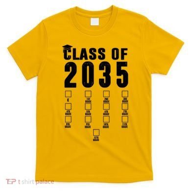 Class Of 2035 Graduation Countdown T-Shirt