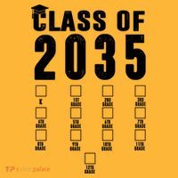 Class Of 2035 Graduation Countdown Baby Bodysuit thumb 2
