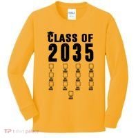 Class Of 2035 Graduation Countdown Kids Long Sleeve Shirt thumb 0