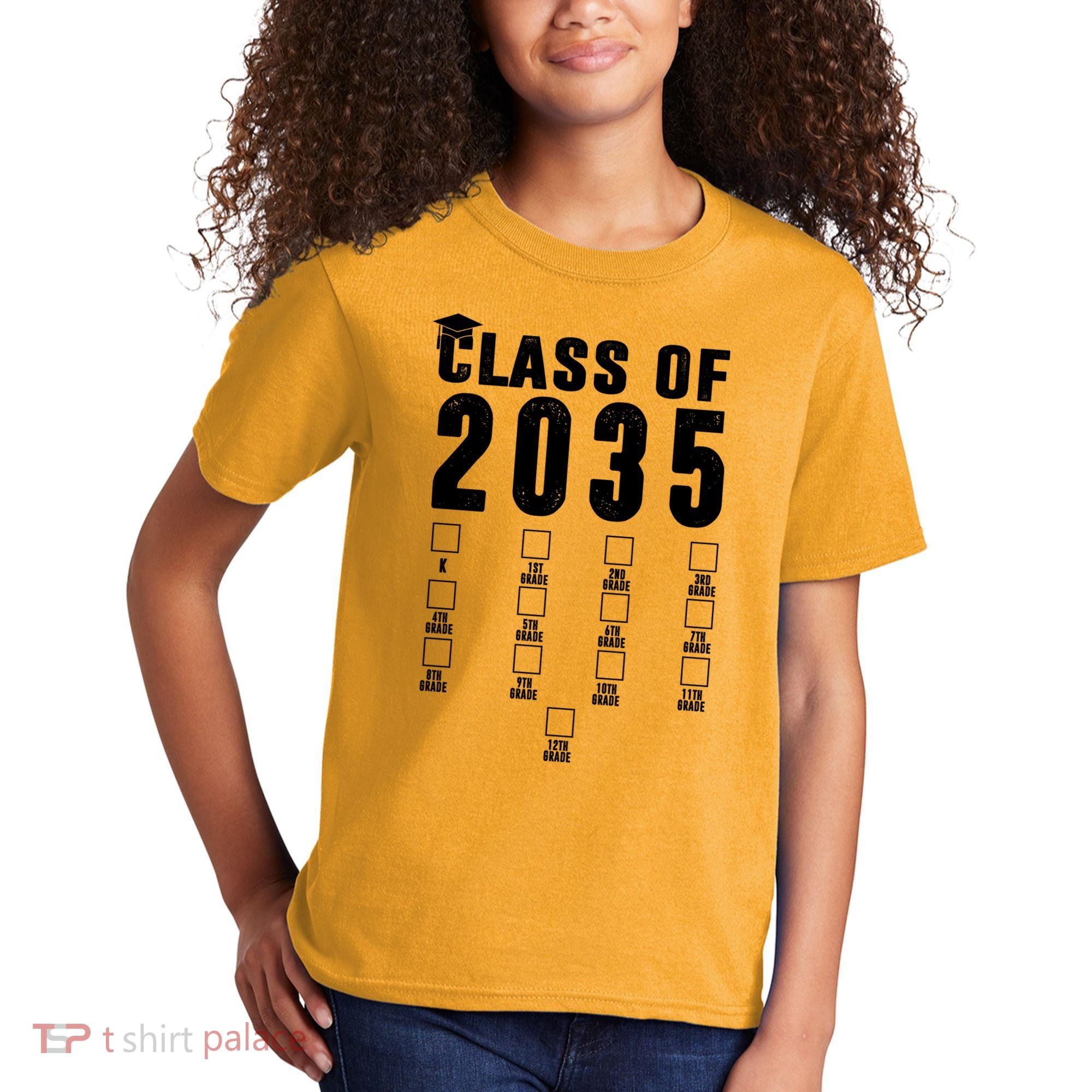 Class Of 2035 Graduation Countdown Kids T-Shirt