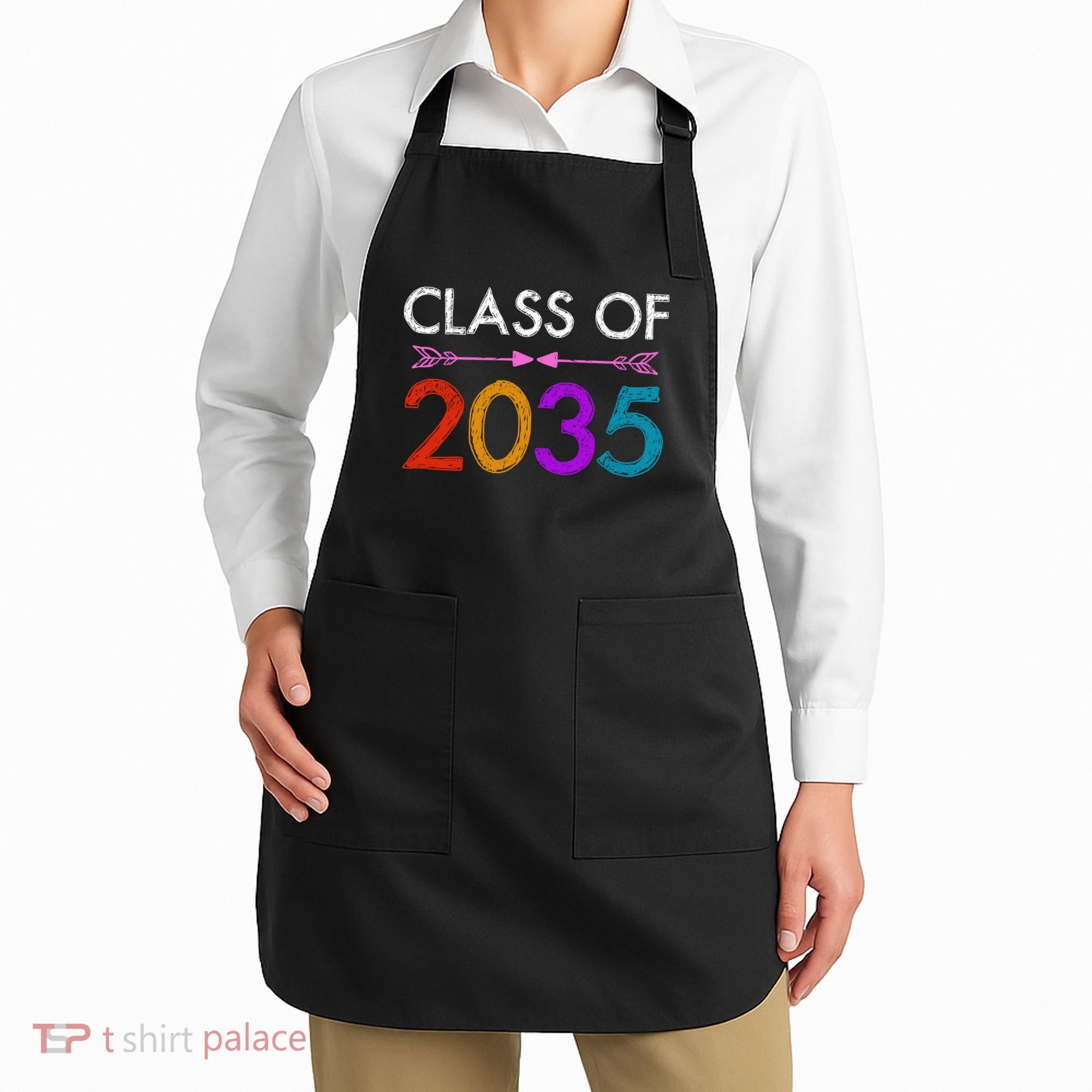Class Of 2035 Cute Graduation Apron