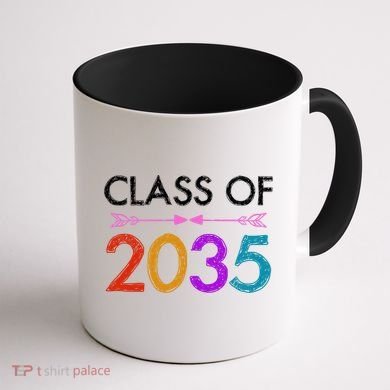 Class Of 2035 Cute Graduation Coffee Mug back
