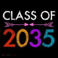 Class Of 2035 Cute Graduation Women's Hoodie thumb 2
